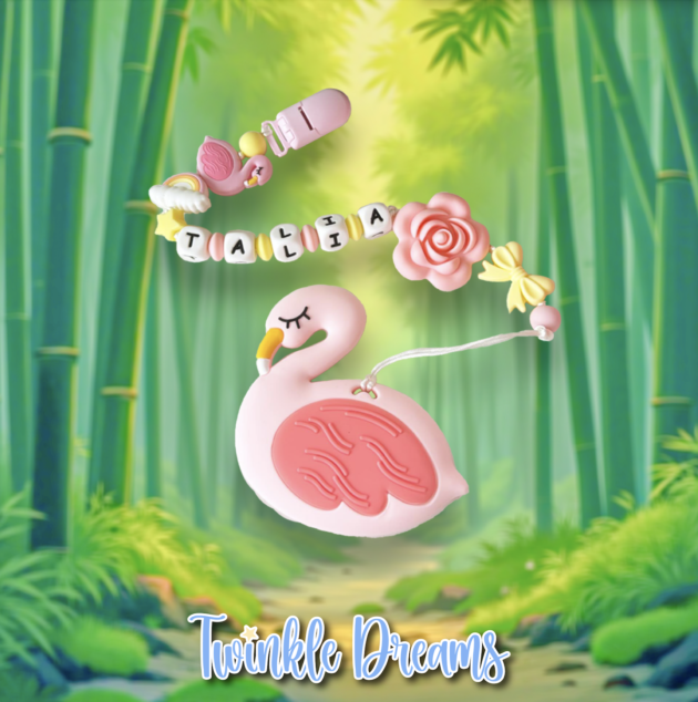 flamingo teether